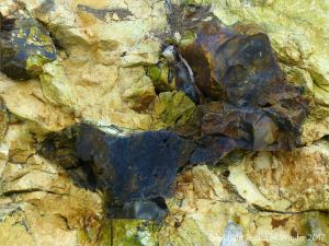 Flint nodule embedded in chalk