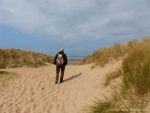 Leaving the dune path and reaching the beach