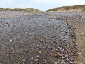 Diles Lake at Rhossili beach in Gower