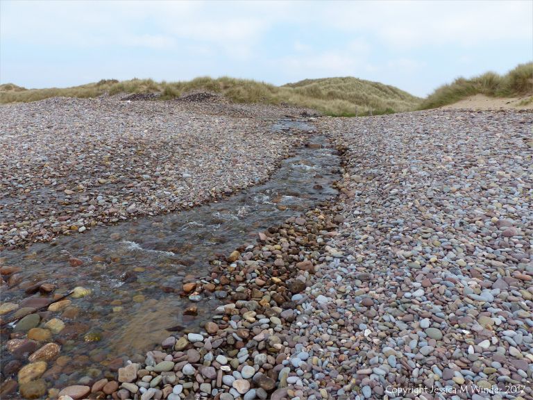 The stream known as Diles Lake at Rhossili