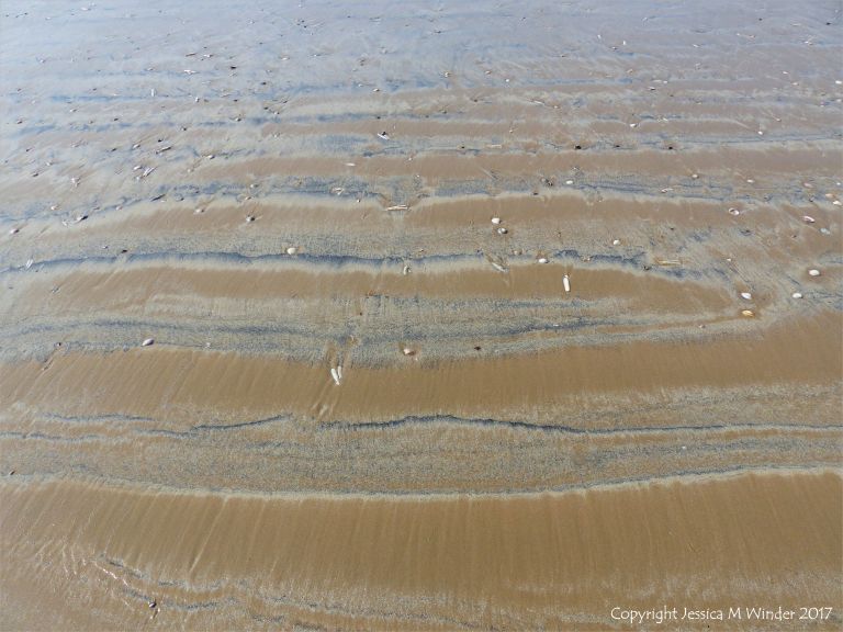 Natural patterns in the sand at Rhossili