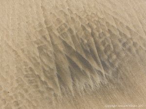 Natural patterns in the sand at Rhossili