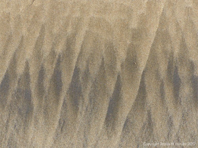 Natural patterns in the sand at Rhossili