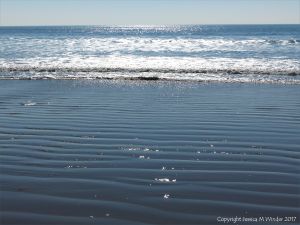 The tide coming in at Rhossili Bay