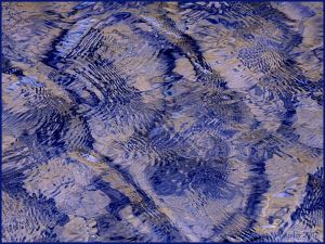 Natural patterns in wind-rippled water