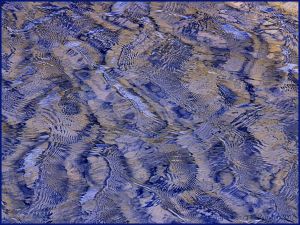 Natural patterns in wind-rippled water
