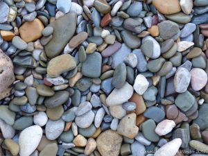 Pebbles near Twlc Point at Broughton Bay on the Gower Peninsula in South Wales