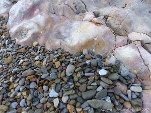 Rocks and pebbles near Twlc Point at Broughton Bay on the Gower Peninsula in South Wales