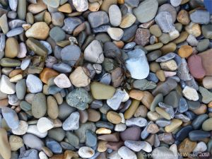 Pebbles near Twlc Point at Broughton Bay on the Gower Peninsula in South Wales