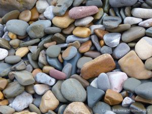 Pebbles near Twlc Point at Broughton Bay on the Gower Peninsula in South Wales