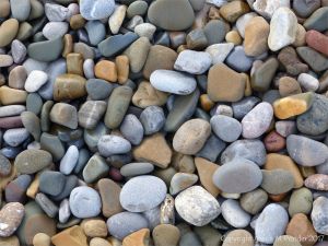 Pebbles near Twlc Point at Broughton Bay on the Gower Peninsula in South Wales