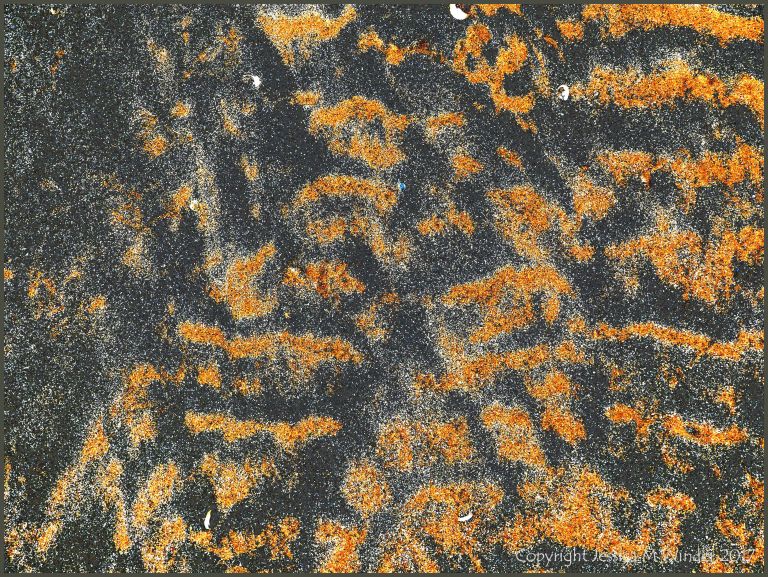 Patterns on beach sand