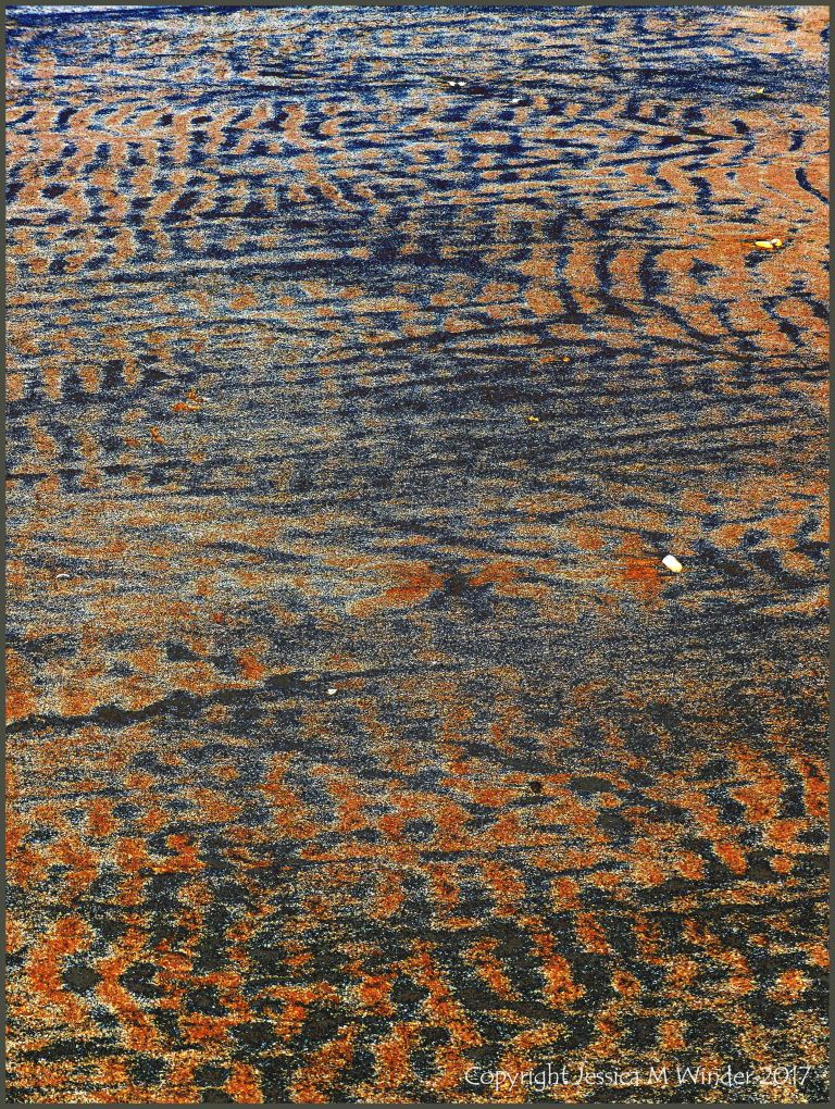 Patterns on beach sand