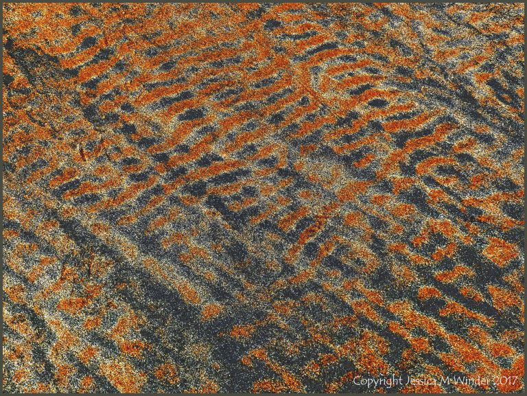 Patterns on beach sand