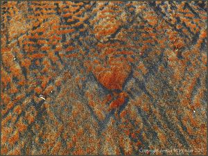 Patterns on beach sand