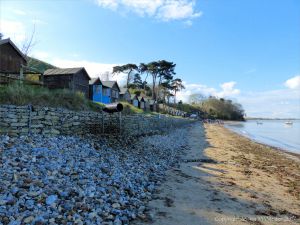 Gabion emplacement as protection from coastal erosion
