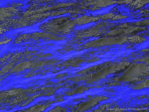 Rippled river water surface pattern and texture