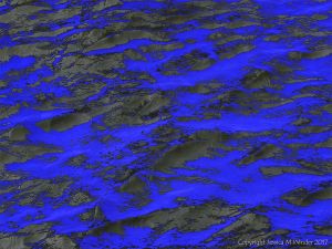 Rippled river water surface pattern and texture