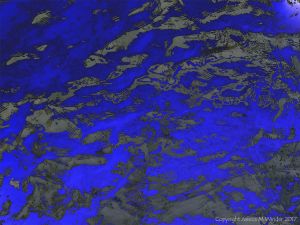 Rippled river water surface pattern and texture