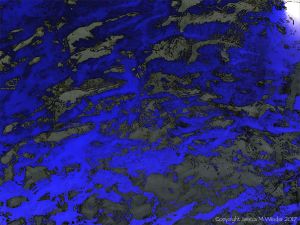 Rippled river water surface pattern and texture