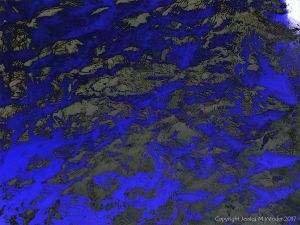 Rippled river water surface pattern and texture