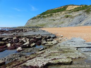 View at Seatown looking west towards Golden Cap