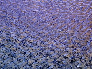 Natural patterns in rippled water