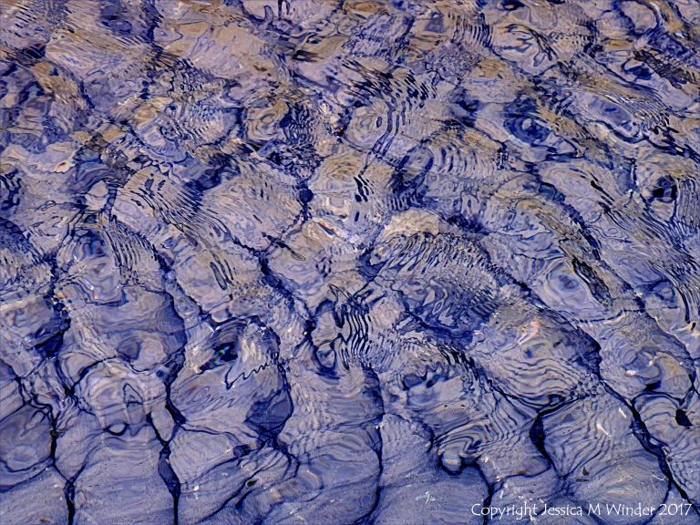 Natural patterns in rippled water