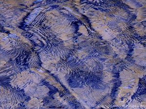 Natural patterns on rippled water