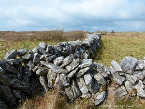 Dry stone walls on The Burren