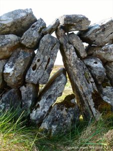 Dry stone walls on The Burren