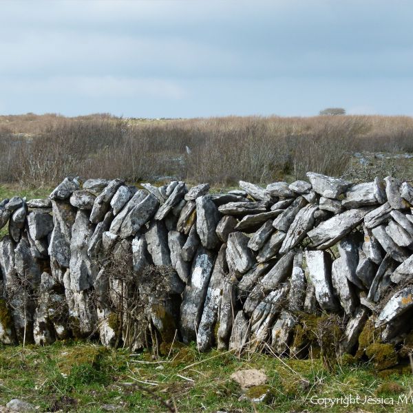 Dry stone walls on The Burren