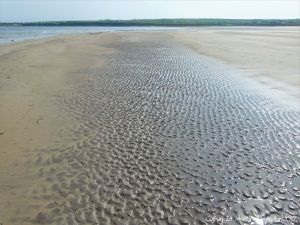 Ripples in the sand at Ventry Bay on the Dingle Peninsula in Ireland