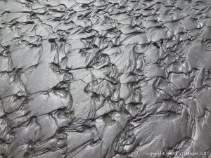 Close-up of sand ripple pattern on the beach at Ventry Bay on the Dingle Peninsula in Ireland