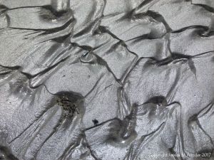Close-up of sand ripple pattern on the beach at Ventry Bay on the Dingle Peninsula in Ireland