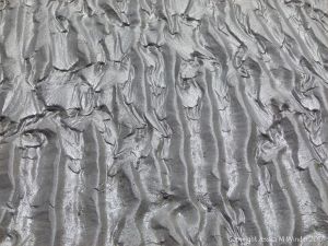 Close-up of sand ripple pattern on the beach at Ventry Bay on the Dingle Peninsula in Ireland