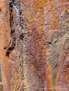 Natural pattern, colour, and texture in rusty iron