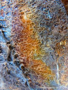 Details of natural colours, patterns, and textures in rusty iron