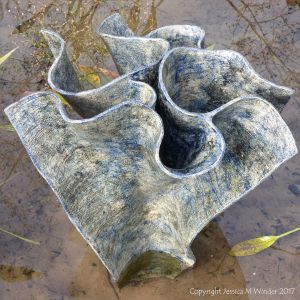 "Cornish Stream - Swirling (5)" sculpture by Samantha Bunn at Kew Gardens