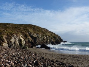 View of the north end of Kennack Sands