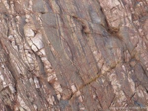 Natural abstract patterns in Cornish rock