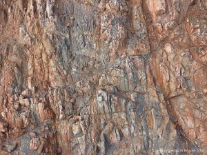 Natural abstract patterns in Cornish rock