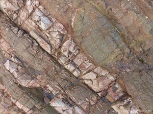 Natural abstract patterns in Cornish rock