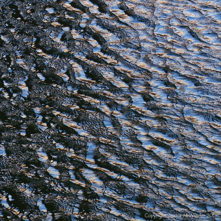 Natural unaltered surface water texture and pattern