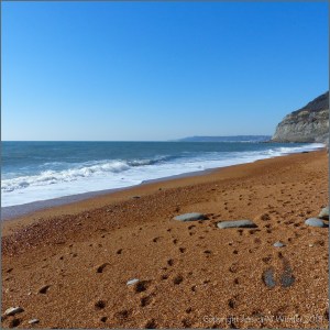 Rock and pebbles at Seatown Beach