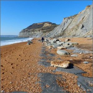 Rock and pebbles at Seatown Beach