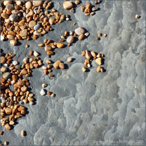 Rock and pebbles at Seatown Beach