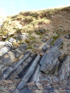 Prissen's Tor rocks at Broughton Bay in Gower, South Wales