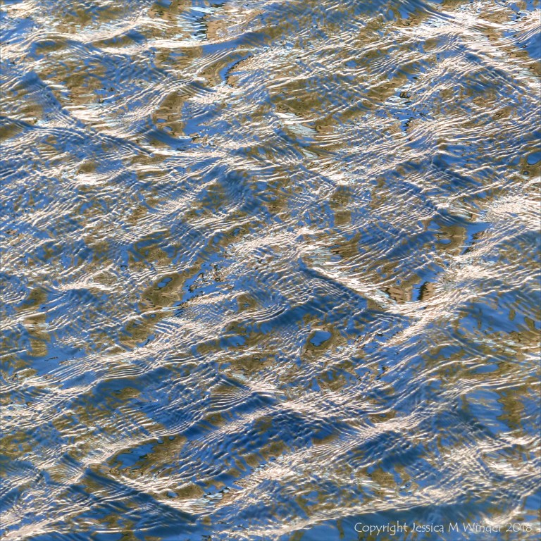 Natural unaltered surface water texture and pattern