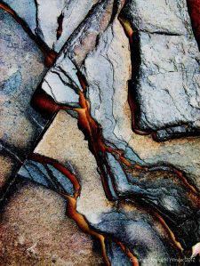 Abstract image of Lias limestone strata